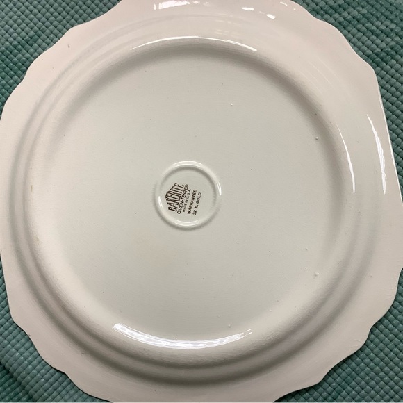 Vintage HARKER Bakerite Modern Tulip PLATTER - Picture 2 of 2